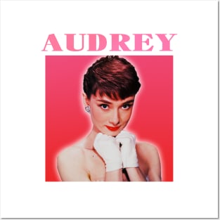 Audrey-Retro Potrait Posters and Art